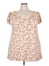 Torrid Ivory Short Sleeve Blouse Size 3X Plus (3) - photo 1