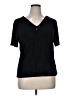 Jaclyn Smith Black Short Sleeve Top Size XL - photo 1