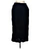 Rafaella Solid Black Blue Formal Skirt Size 12 - photo 1