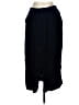 Rafaella Solid Black Blue Formal Skirt Size 12 - photo 2