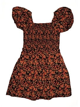open lace back dress Zara Red Ditsy Floral Mini Dress main image 0