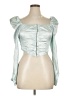 Shein Silver 3/4 Sleeve Blouse Size XL - photo 1