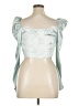 Shein Silver 3/4 Sleeve Blouse Size XL - photo 2