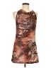 Shein Graphic Brown Cocktail Dress Size 6 - photo 1
