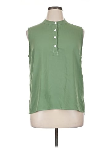 prologue Sleeveless Button-Down Shirt (view 1)