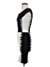 Herve Leger Graphic Gray Black Cocktail Dress Size S - photo 5