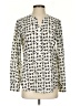 Talbots Polka Dots Ivory Long Sleeve Blouse Size S - photo 1