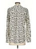 Talbots Polka Dots Ivory Long Sleeve Blouse Size S - photo 2