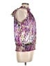 Unique Purple Sleeveless Blouse Size L - photo 4
