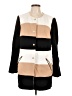 Chico's Color Block Black Coat Size Lg (2) - photo 1