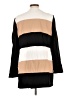 Chico's Color Block Black Coat Size Lg (2) - photo 2