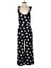 Ann Taylor LOFT 100% Rayon Hearts Black Jumpsuit Size 4 - photo 1