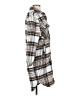 Blank NYC 100% Polyester Plaid Gray Coat Size XS - photo 4