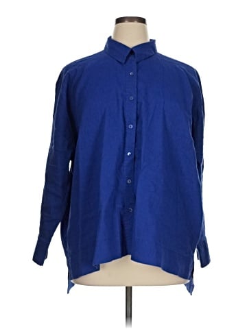 Eileen Fisher Long Sleeve Button-Down Shirt (view 1)