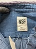NSF Blue Long Sleeve Blouse Size S - photo 7
