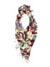 Unbranded Paisley Burgundy Scarf One size - photo 1