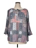 Fred David Gray 3/4 Sleeve Blouse Size 1X - photo 1