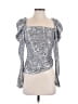 Jonathan Simkhai 100% Polyester Silver 3/4 Sleeve Blouse Size 2 - photo 1