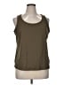 Doncaster Collection Brown Tank Top Size 1W - photo 1