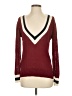 Superdown Color Block Burgundy Pullover Sweater Size S - photo 1