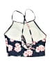 Unbranded Floral Blue Swimsuit Top Size XL - photo 2