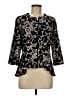 Alex Evenings 100% Polyester Floral Black Blazer Size M (petite) - photo 1
