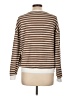 Hudson Gray Stripes Brown Pullover Sweater Size L (estimated) - photo 2