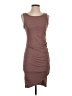 Leith Solid Brown Casual Dress Size S - photo 1