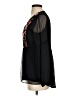 CATHERINE Catherine Malandrino 100% Polyester Black Long Sleeve Blouse Size S - photo 5