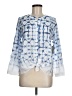 MULTIPLES Blue 3/4 Sleeve Blouse Size M - photo 1