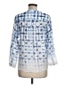 MULTIPLES Blue 3/4 Sleeve Blouse Size M - photo 2