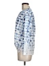 MULTIPLES Blue 3/4 Sleeve Blouse Size M - photo 5
