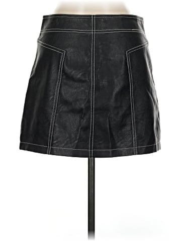 Topshop Faux Leather Skirt (view 2)