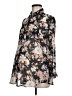 New Look 100% Polyester Floral Black Long Sleeve Blouse Size M - photo 1