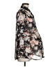 New Look 100% Polyester Floral Black Long Sleeve Blouse Size M - photo 4