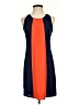 Joy Joy 100% Polyester Color Block Orange Casual Dress Size XS - photo 1