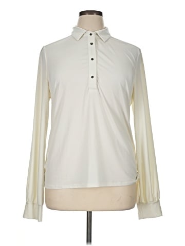 Badgley Mischka Long Sleeve Polo (view 1)