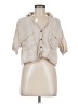 Zara Ivory Short Sleeve Blouse Size M - photo 1
