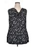 89th & Madison Black Sleeveless Blouse Size XL - photo 1