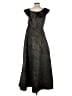 Xscape Green Black Cocktail Dress Size 4 - photo 2