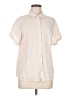Assorted Brands 100% Cotton Ivory Short Sleeve Blouse Size M - photo 1