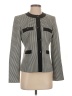 NIPON BOUTIQUE 100% Polyester Houndstooth Gray Jacket Size 4 - photo 1