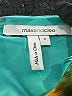 Max and Cleo 100% Polyester Print Teal Cocktail Dress Size 4 - photo 4