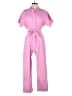 Assorted Brands 100% Cotton Solid Pink Jumpsuit Size S - photo 1