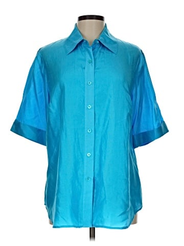 Doncaster Collection Short Sleeve Silk Top (view 1)