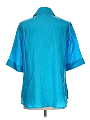 Doncaster Collection Short Sleeve Silk Top (view 2)