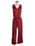 Old Navy 100% Rayon Solid Burgundy Jumpsuit Size S - photo 1