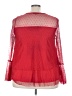 Lane Bryant Red Long Sleeve Blouse Size 22 - 24 Plus - photo 2