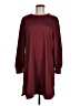 S'edge 100% Polyester Solid Burgundy Casual Dress Size M - photo 1