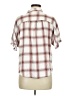 Universal Thread 100% Rayon Plaid Ivory Short Sleeve Button-Down Shirt Size M - photo 2